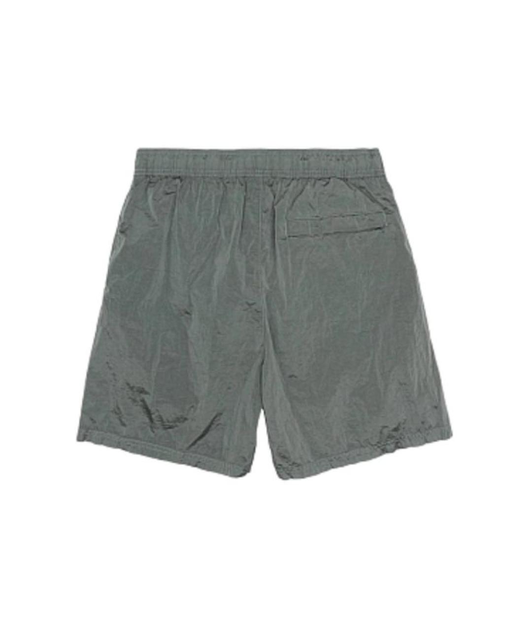 STONE ISLAND Серебряные шорты, фото 2
