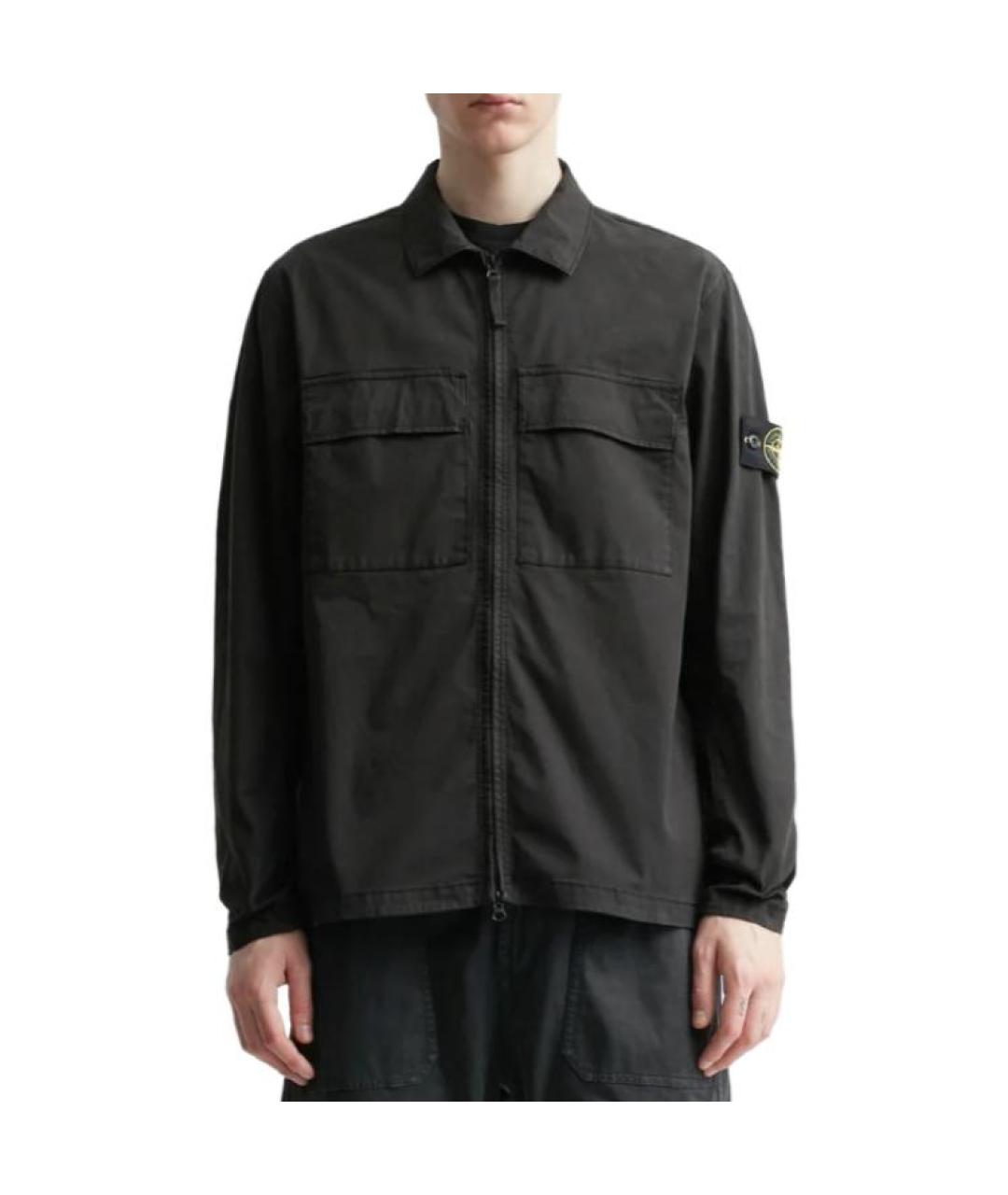 STONE ISLAND Черная куртка, фото 3