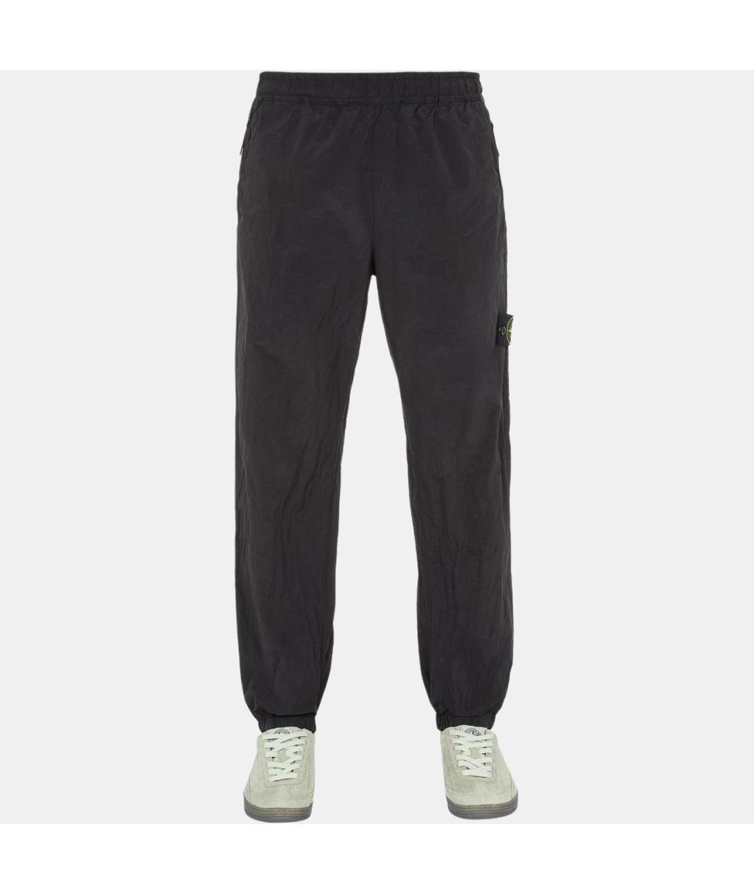 STONE ISLAND Черные повседневные брюки, фото 4