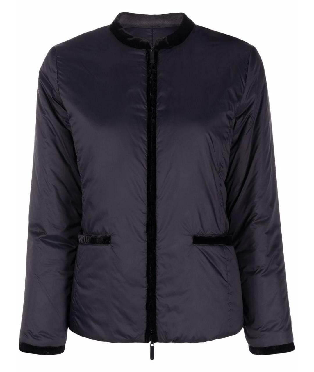 EMPORIO ARMANI Черная полиэстеровая куртка, фото 1