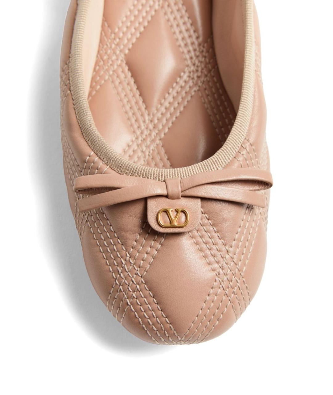 VALENTINO Розовые кожаные балетки, фото 7