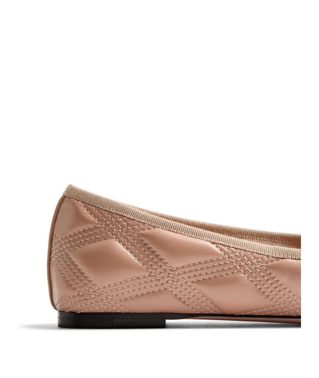 VALENTINO Розовые кожаные балетки, фото 4