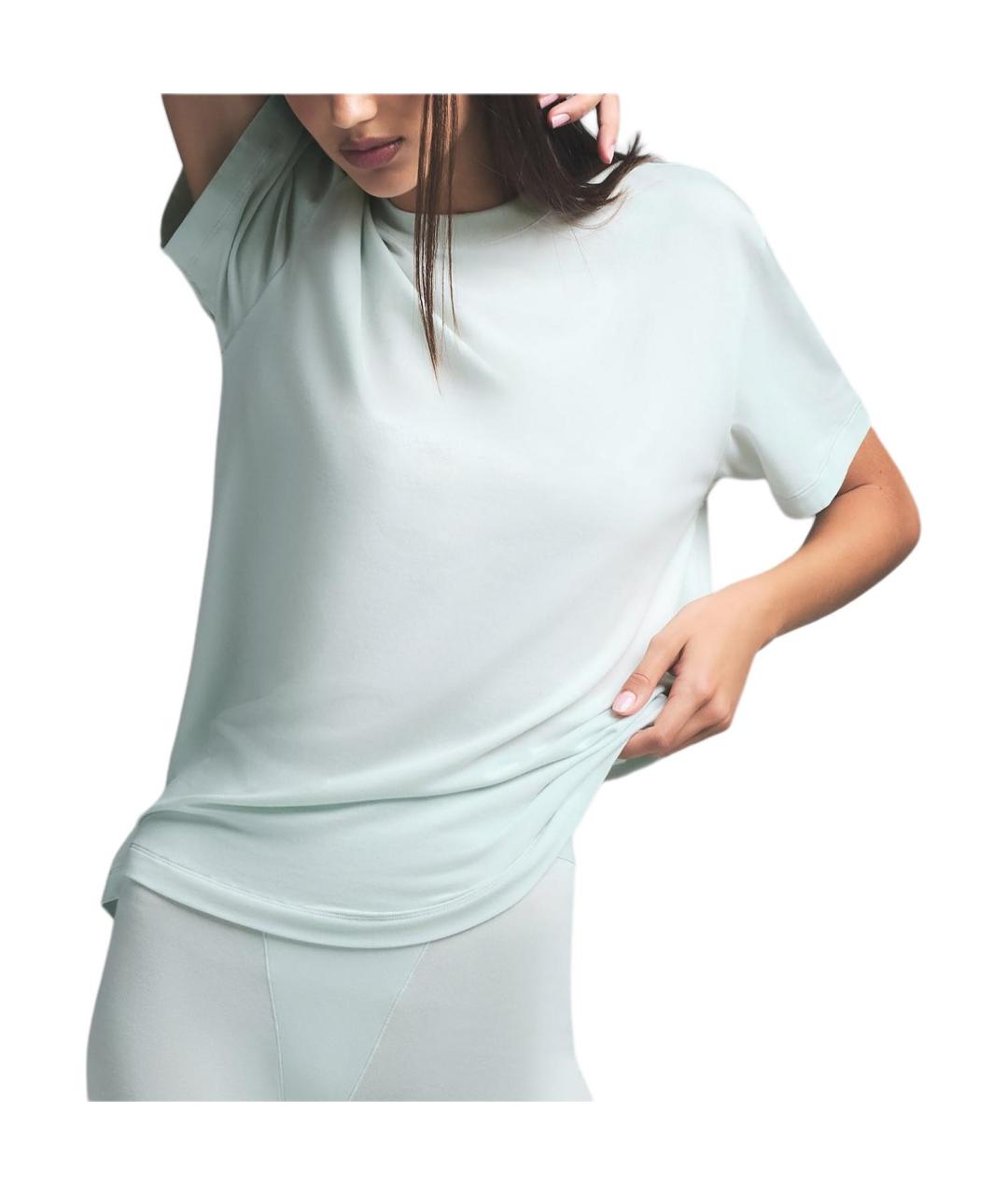 SKIMS Голубая футболка, фото 4