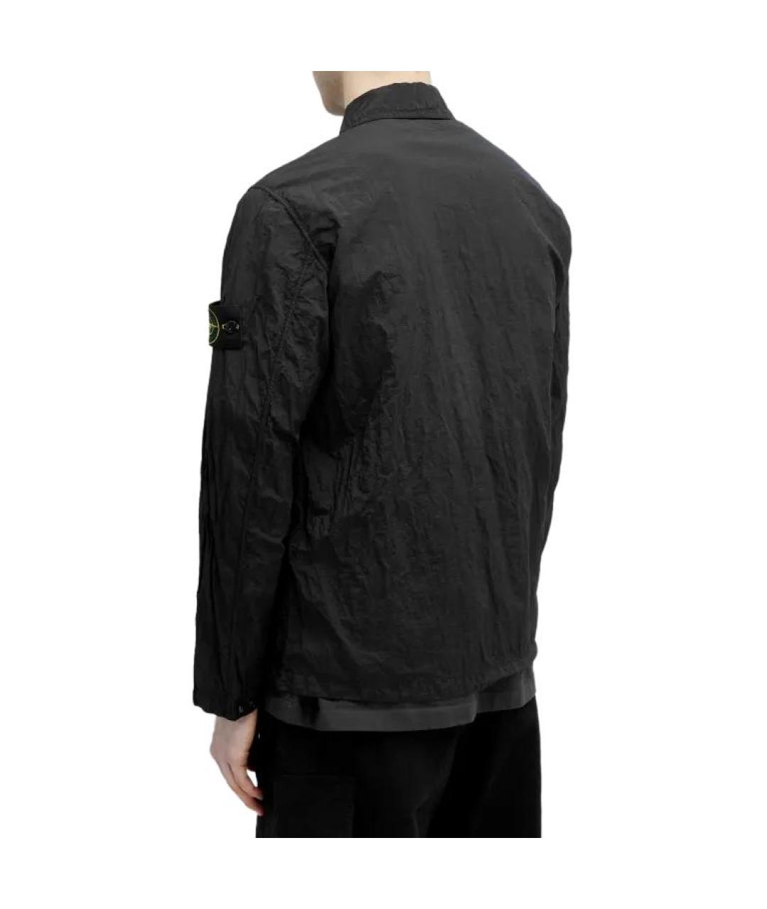 STONE ISLAND Черная куртка, фото 4