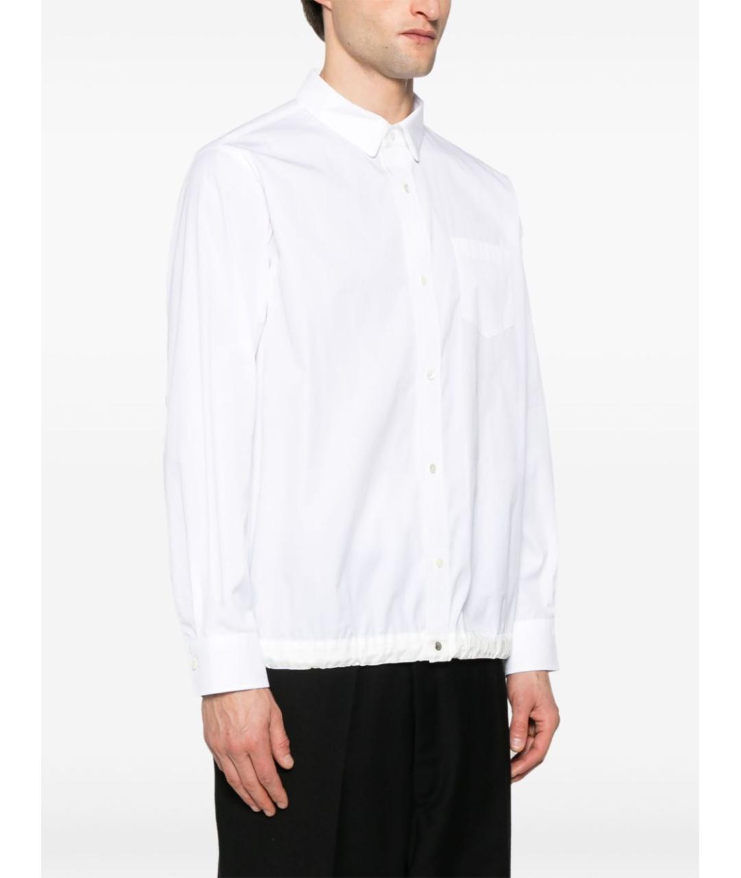 SACAI Белая хлопковая кэжуал рубашка, фото 5