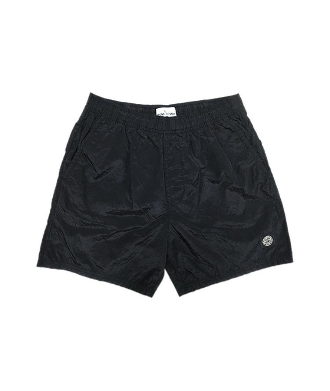 STONE ISLAND Черные шорты, фото 1