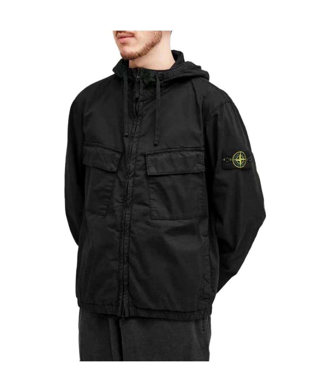 STONE ISLAND Черная куртка, фото 4