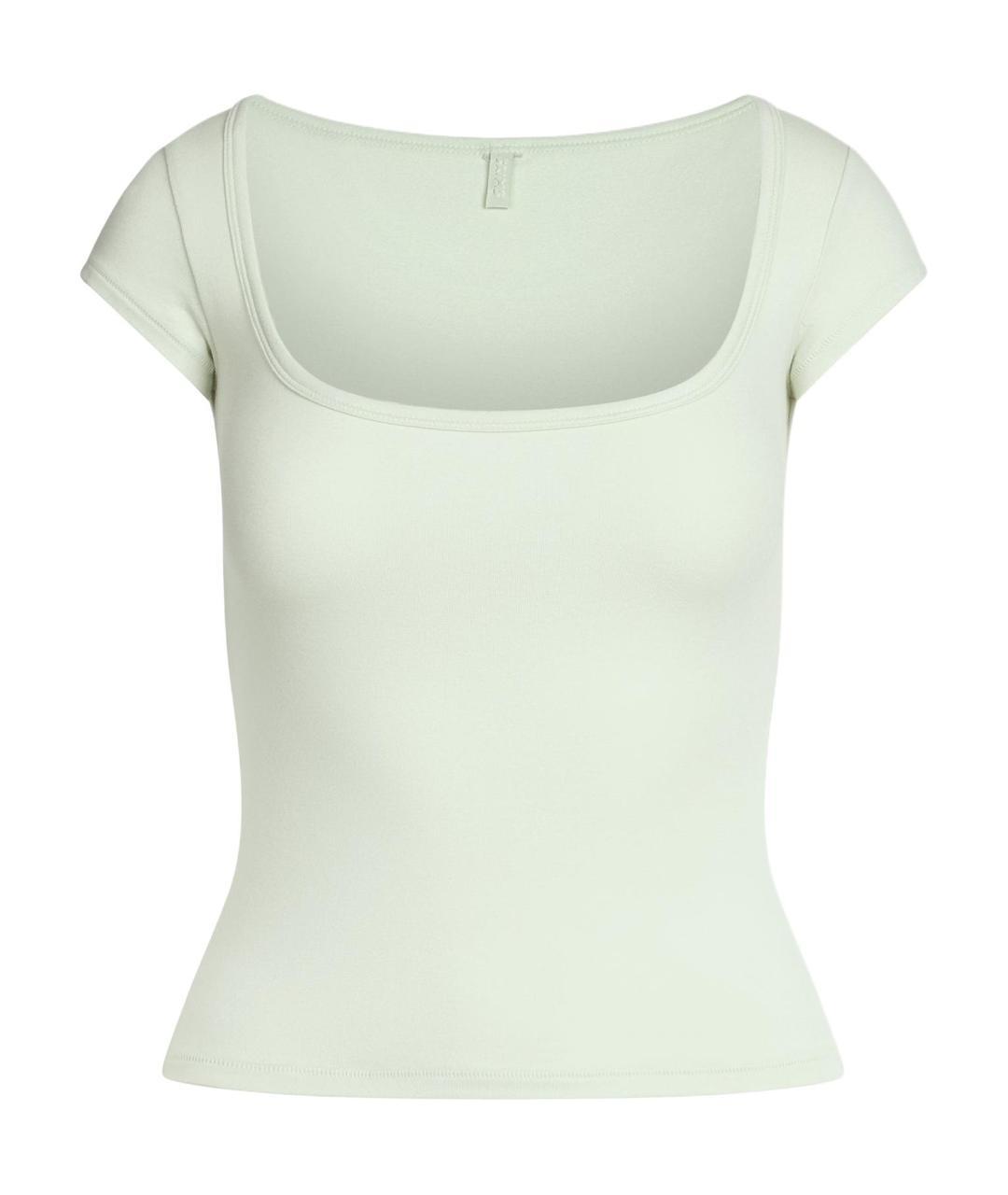 SKIMS Салатовая футболка, фото 2