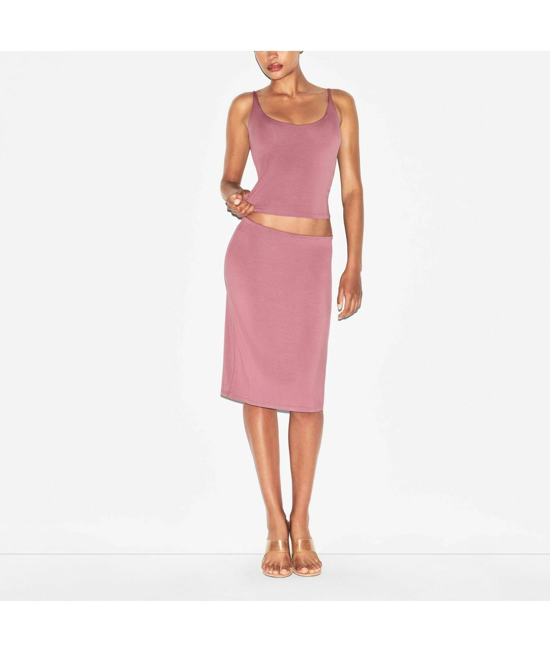 SKIMS Розовая майка, фото 4