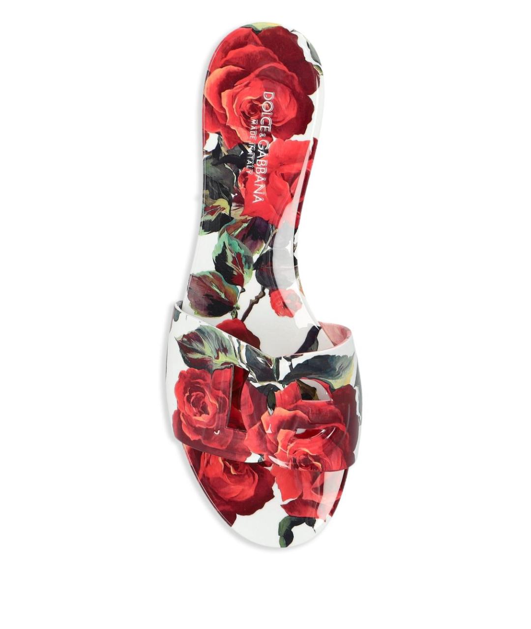DOLCE&GABBANA Мульти резиновые шлепанцы, фото 7