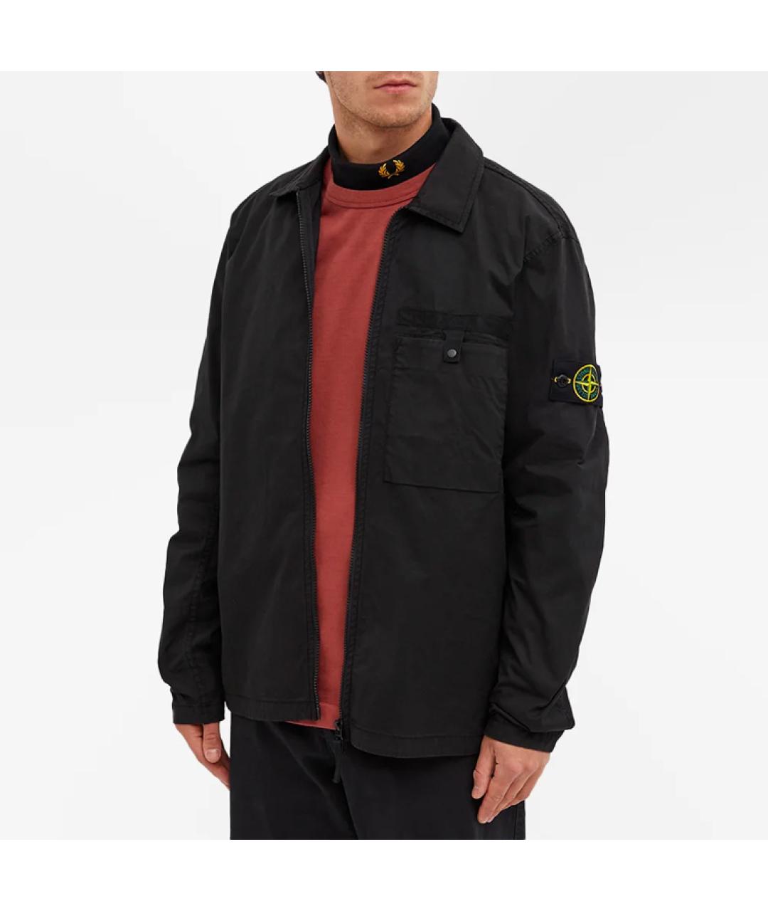 STONE ISLAND Черная куртка, фото 3