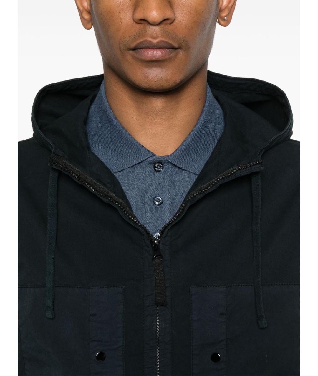 STONE ISLAND Синяя хлопковая куртка, фото 2
