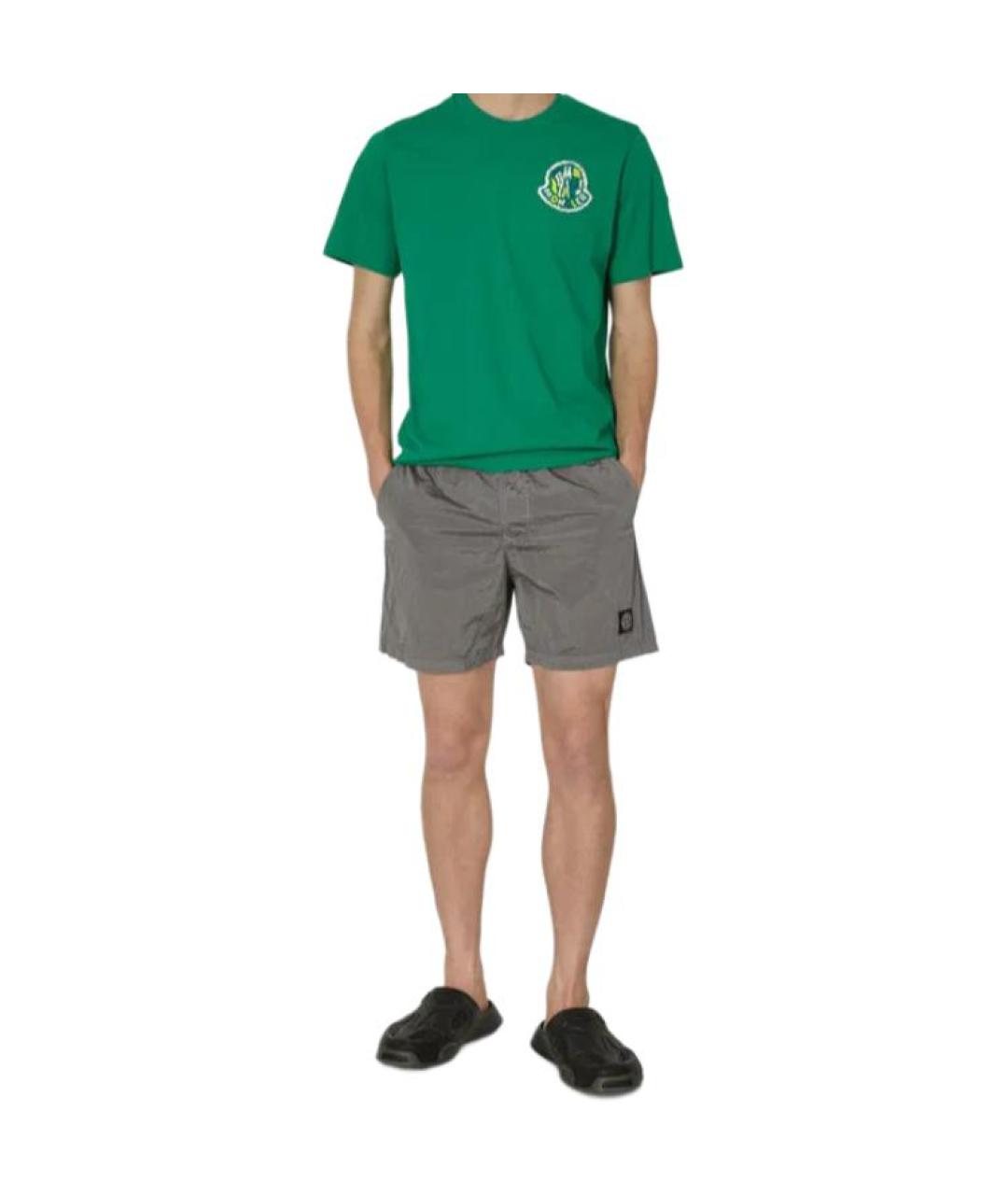 STONE ISLAND Серые шорты, фото 4