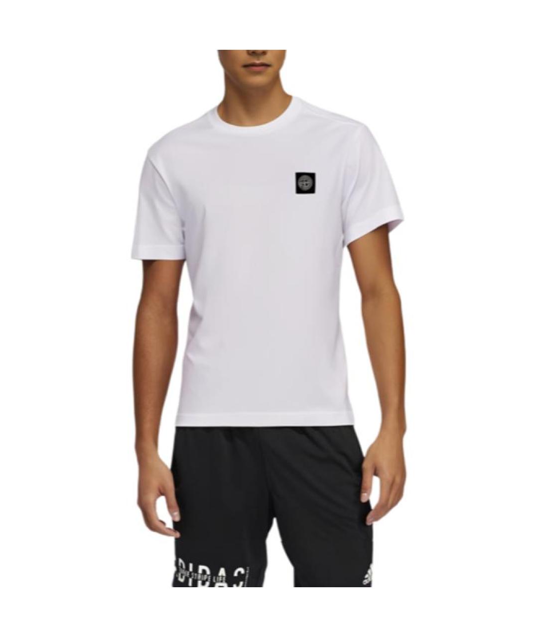 STONE ISLAND Белая хлопковая футболка, фото 5