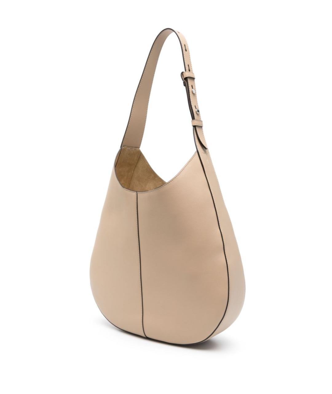 TOD'S Бежевая кожаная сумка тоут, фото 4