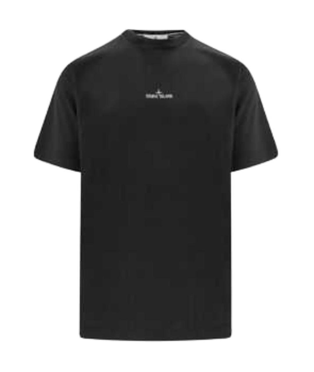 STONE ISLAND Черная футболка, фото 1