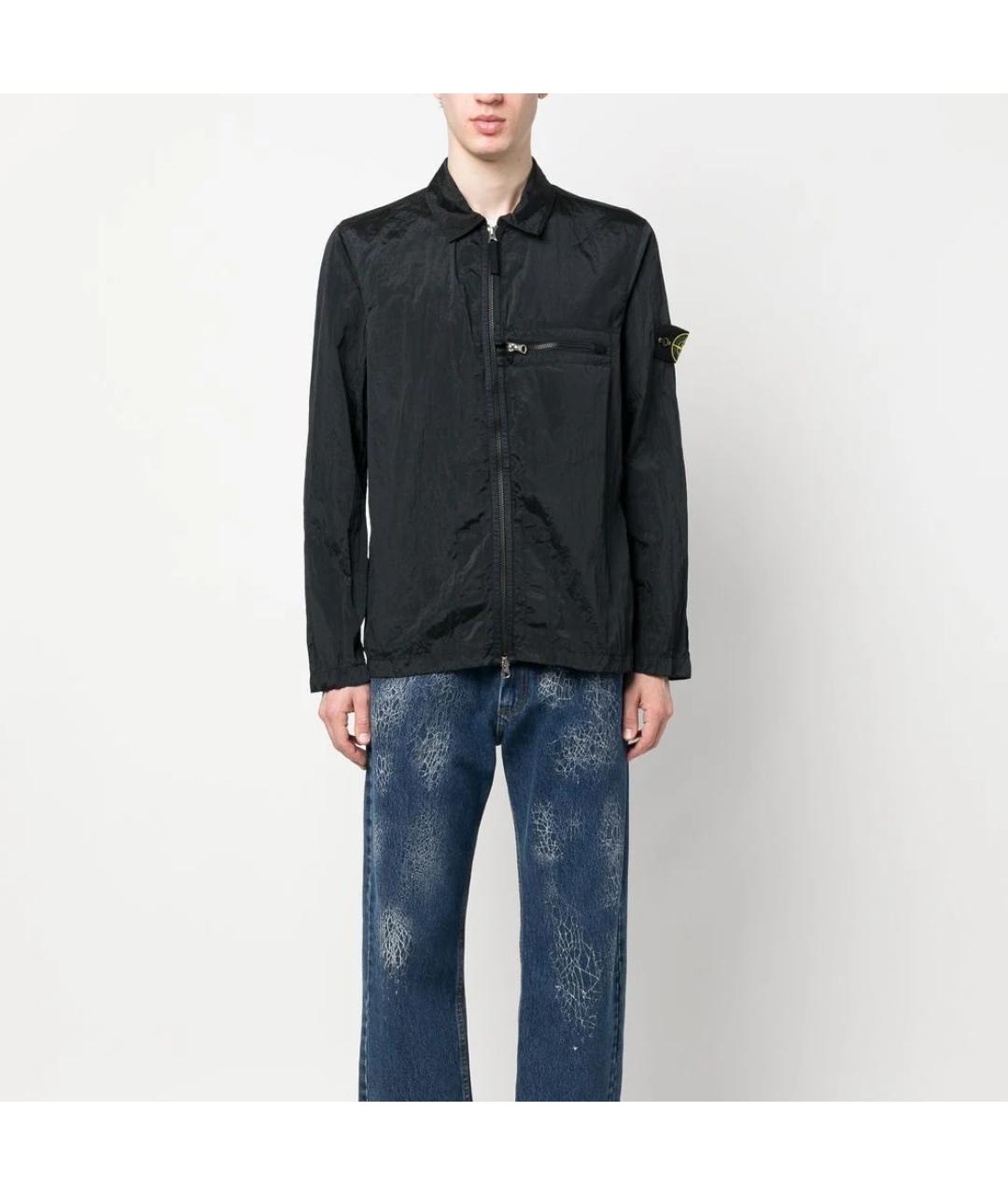 STONE ISLAND Черная куртка, фото 2