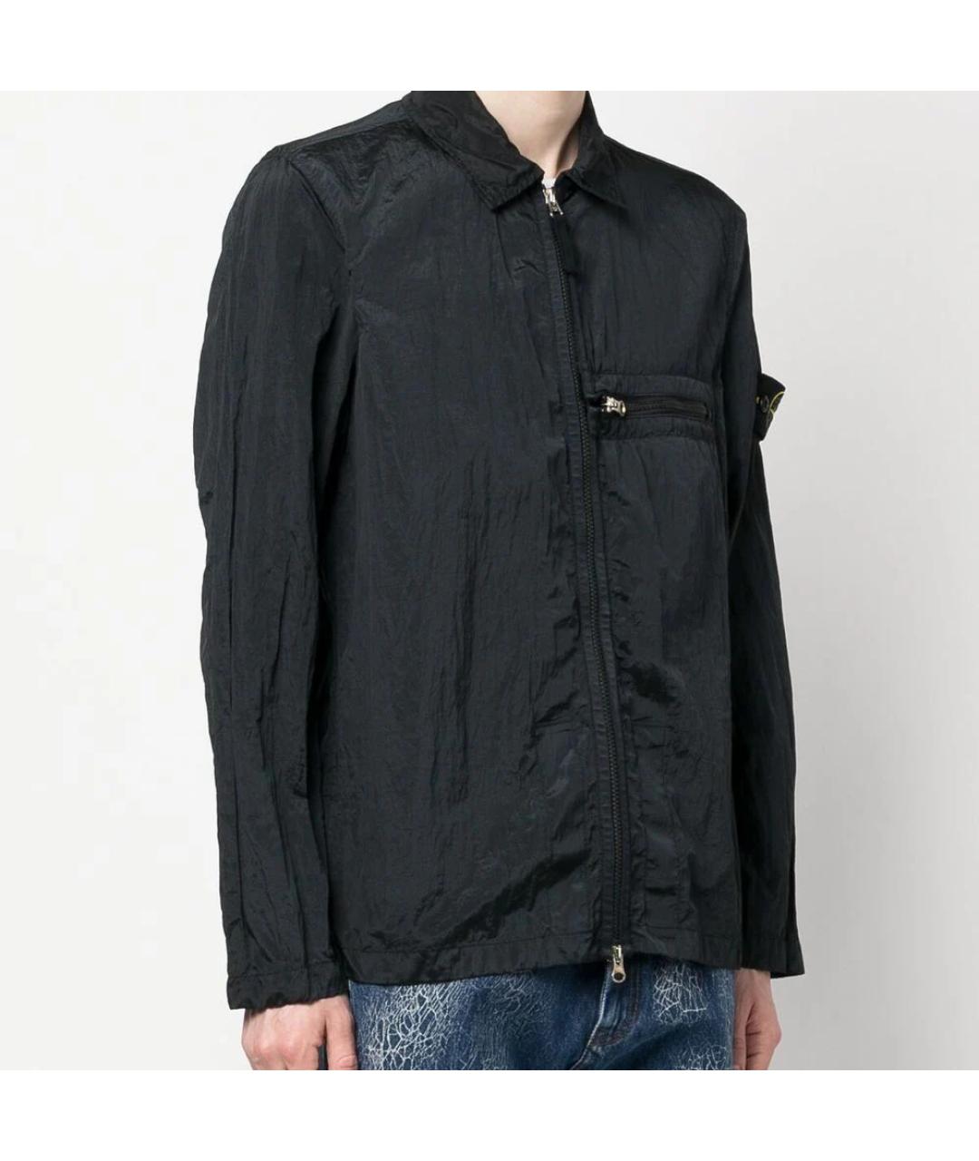 STONE ISLAND Черная куртка, фото 3
