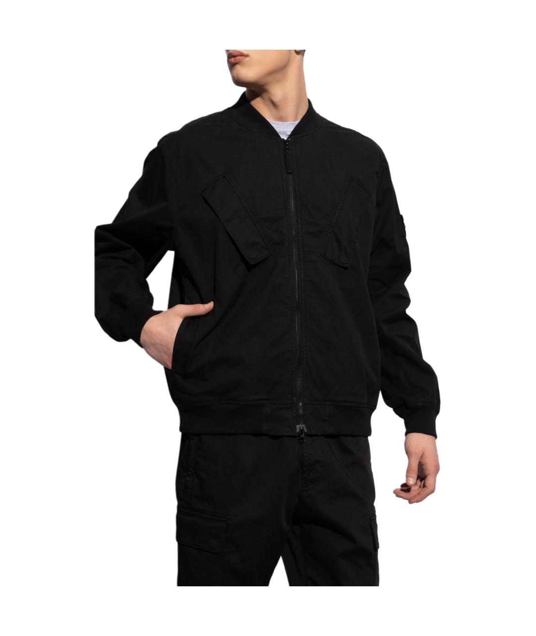 STONE ISLAND Черная куртка, фото 3