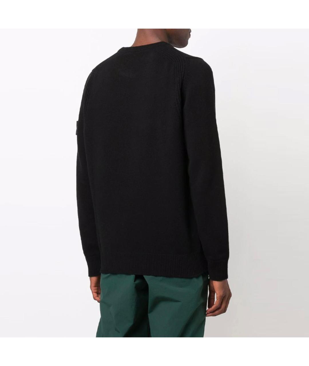 STONE ISLAND Черный джемпер / свитер, фото 4