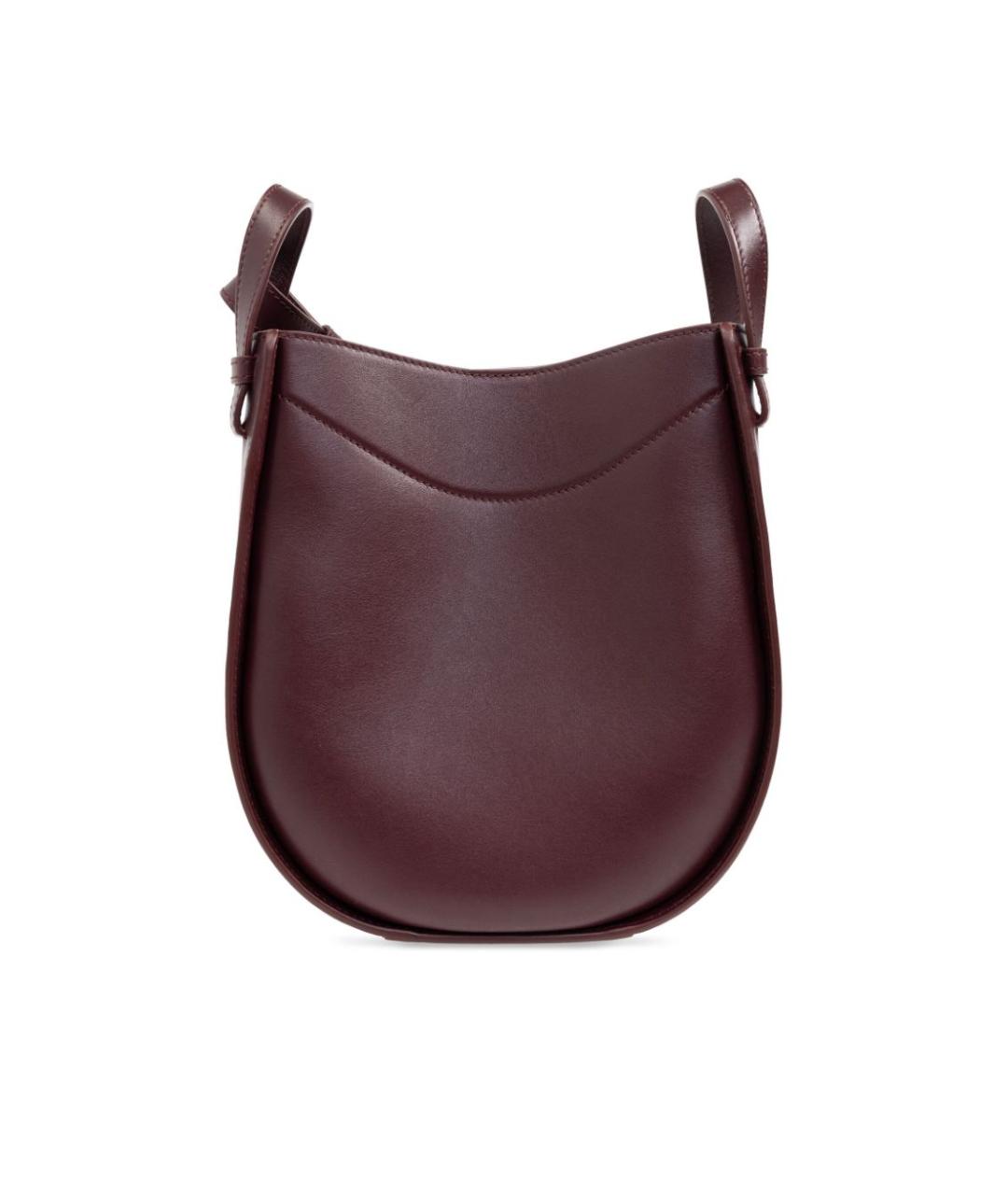 LOEWE Бордовая кожаная сумка тоут, фото 2