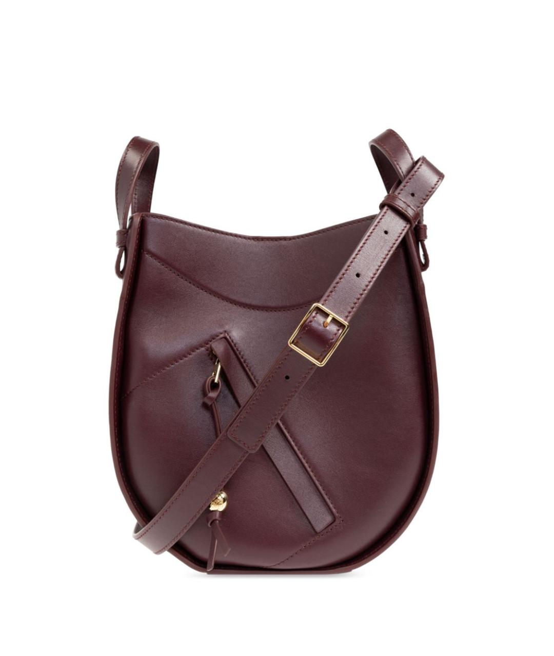 LOEWE Бордовая кожаная сумка тоут, фото 1