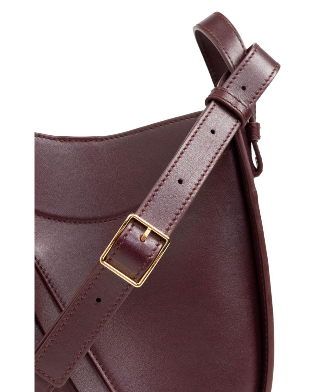 LOEWE Бордовая кожаная сумка тоут, фото 6