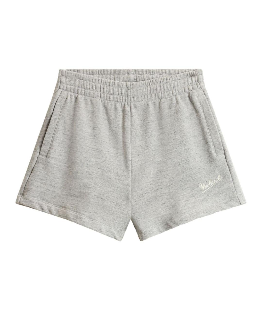 WOOLRICH Серые хлопковые шорты, фото 1