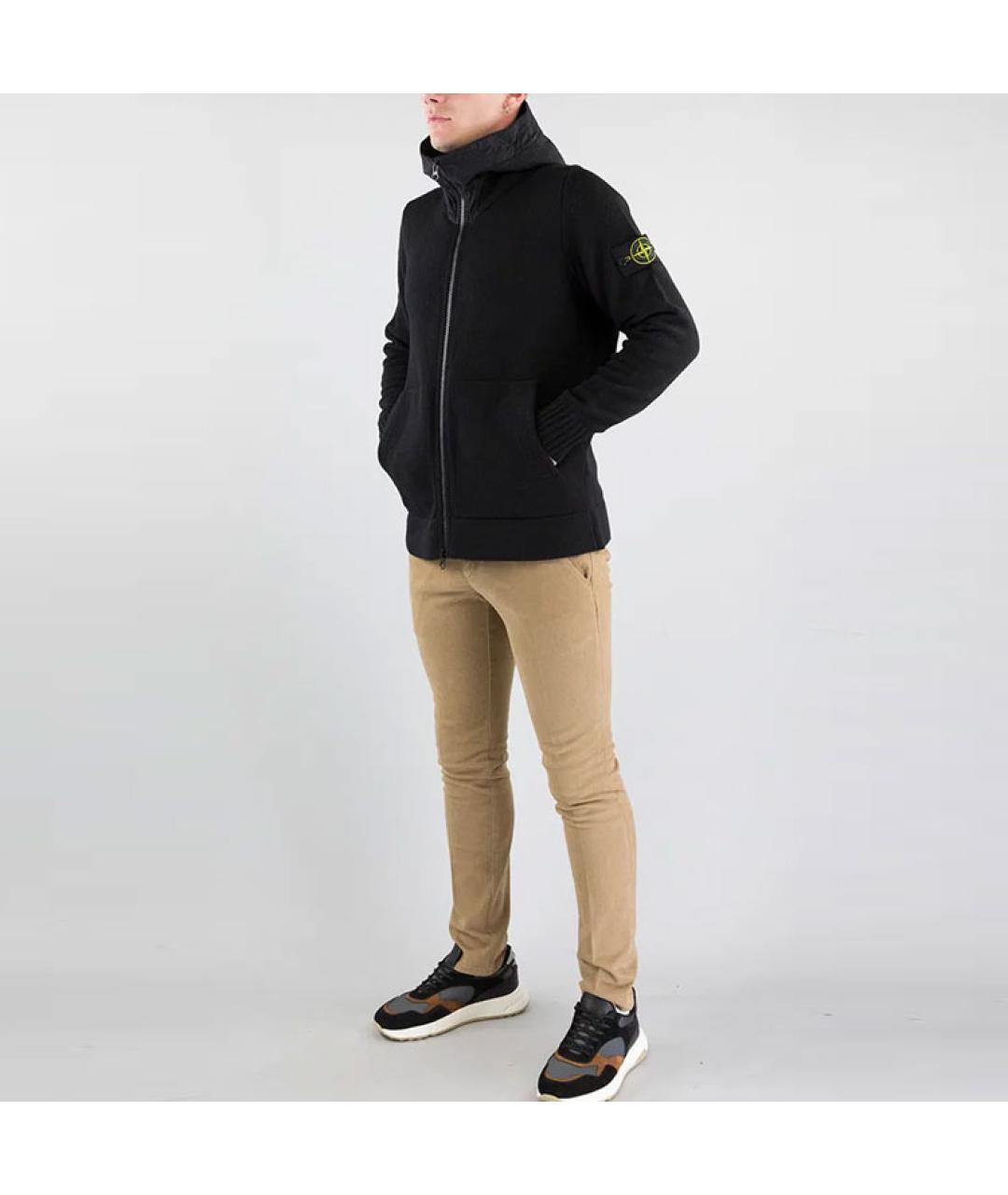 STONE ISLAND Черная куртка, фото 4