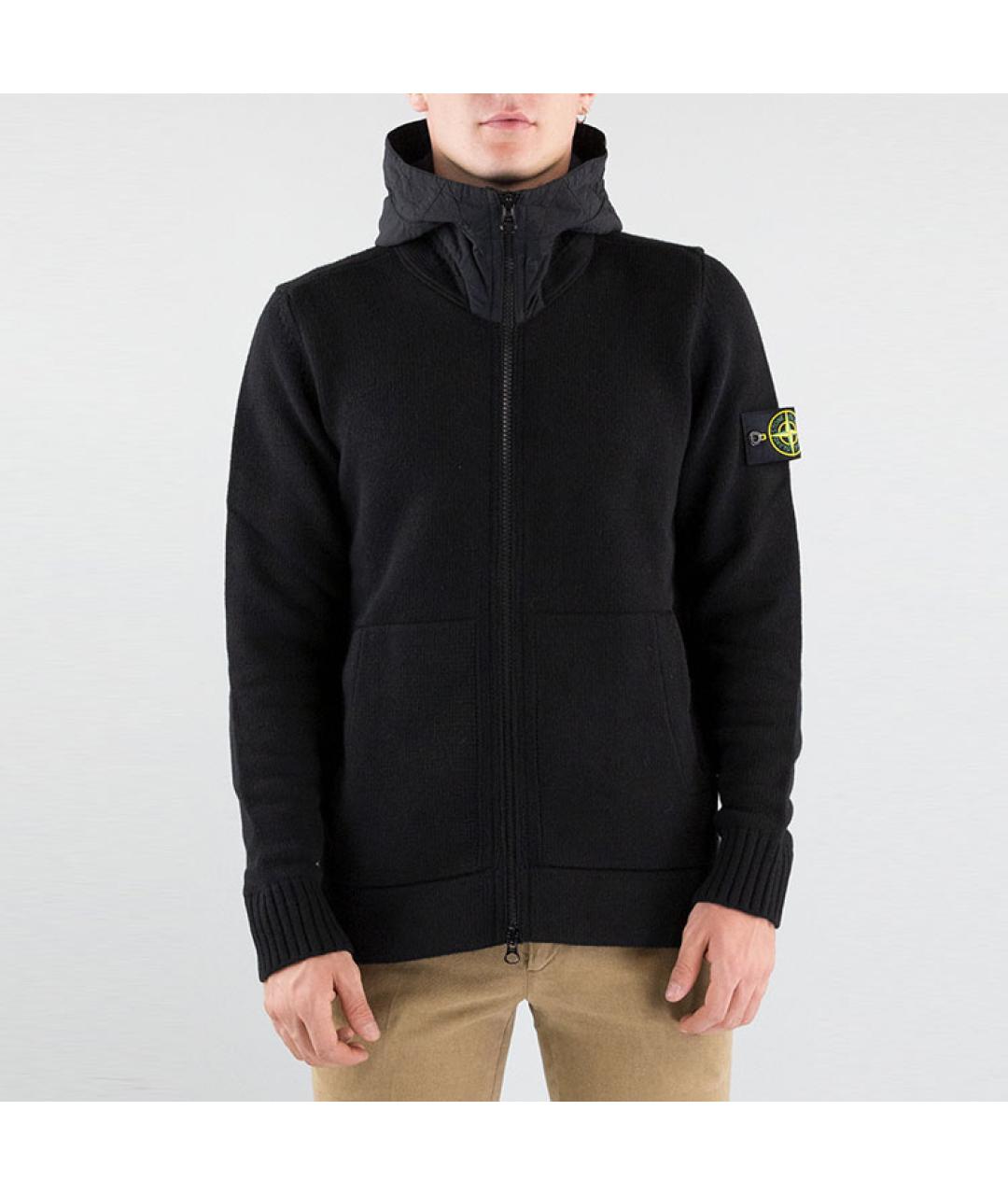 STONE ISLAND Черная куртка, фото 5