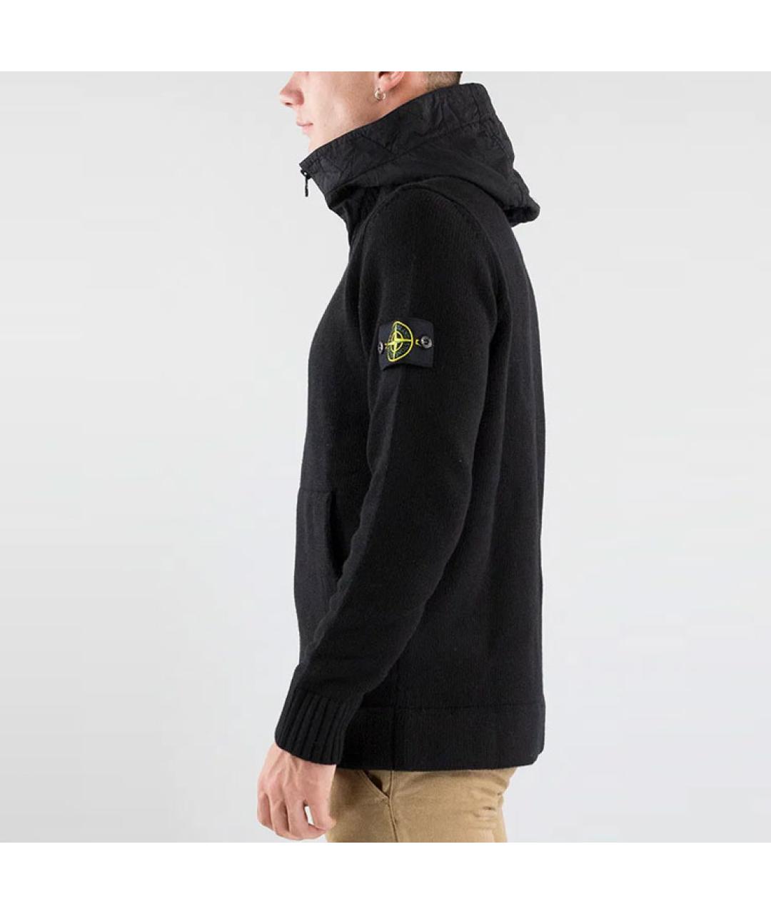STONE ISLAND Черная куртка, фото 6