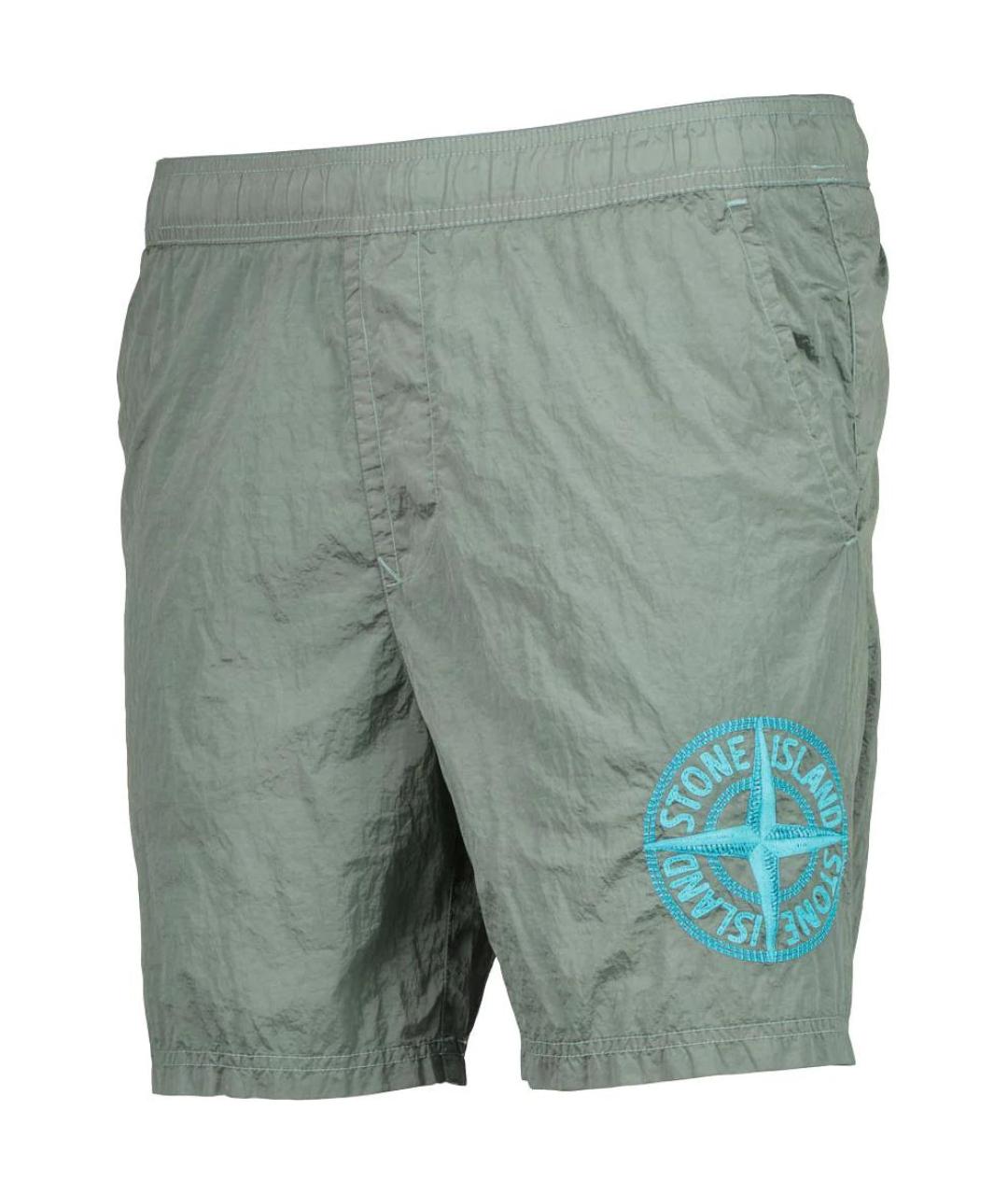 STONE ISLAND Серые шорты, фото 3