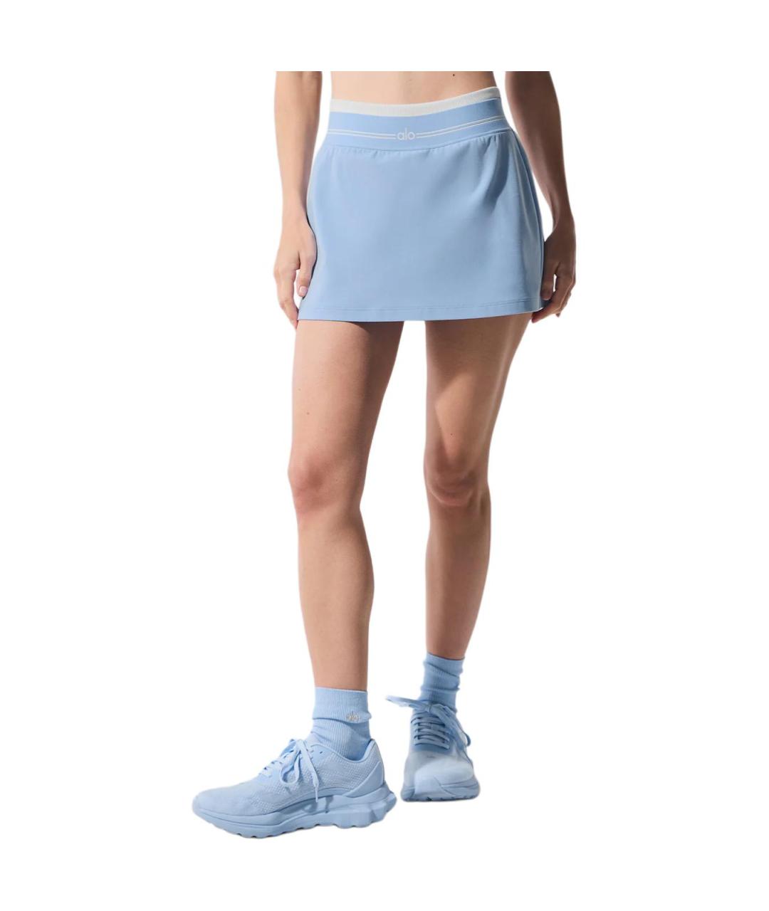 ALO YOGA Синяя юбка-шорты, фото 4