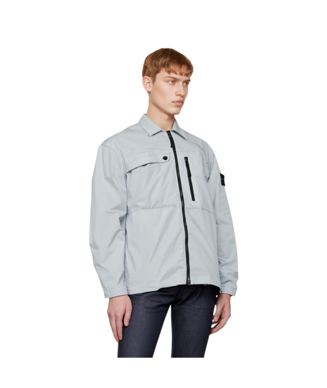 STONE ISLAND Голубая куртка, фото 5
