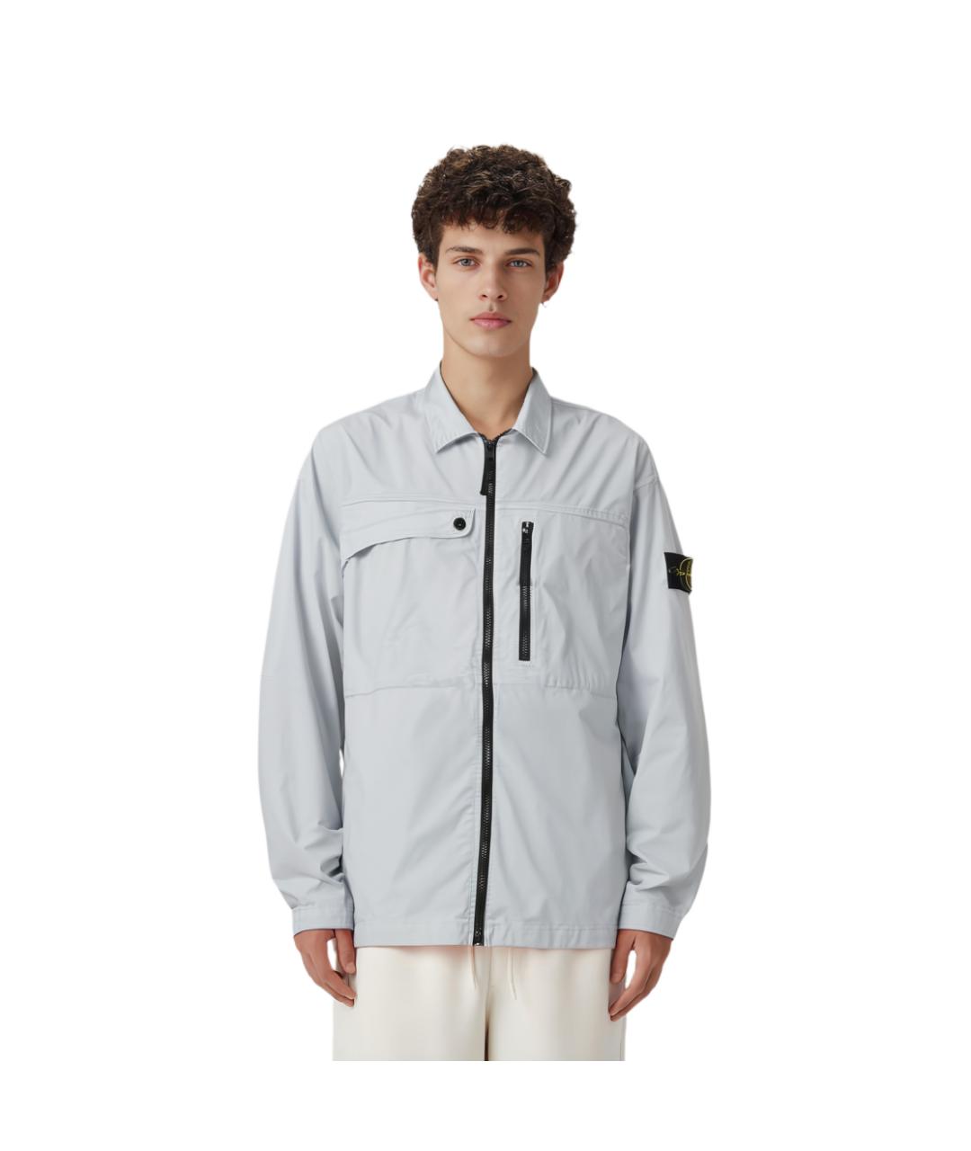 STONE ISLAND Голубая куртка, фото 6