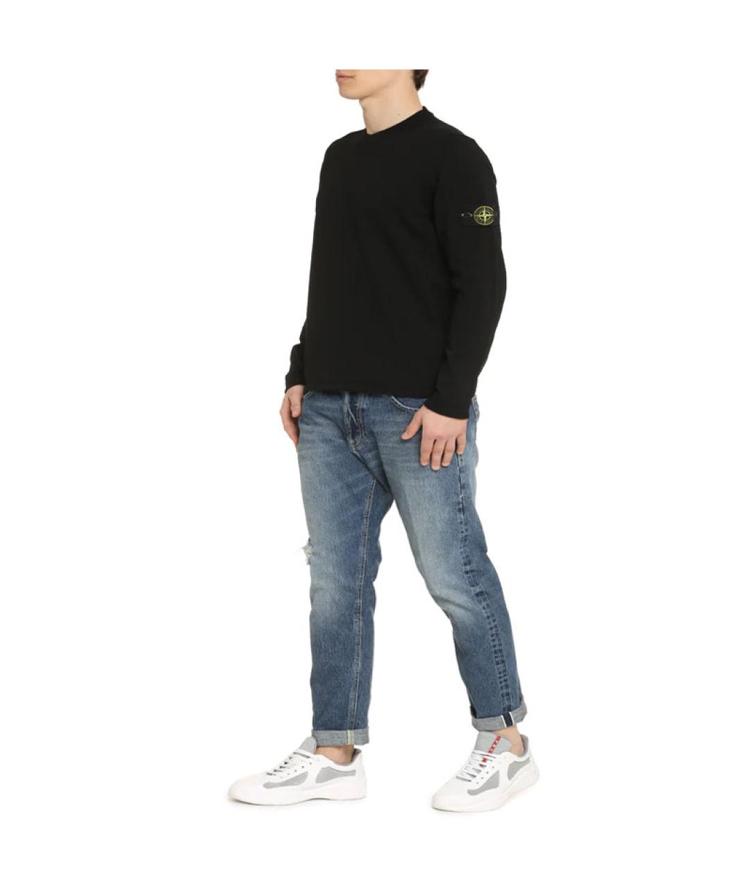 STONE ISLAND Черный джемпер / свитер, фото 5