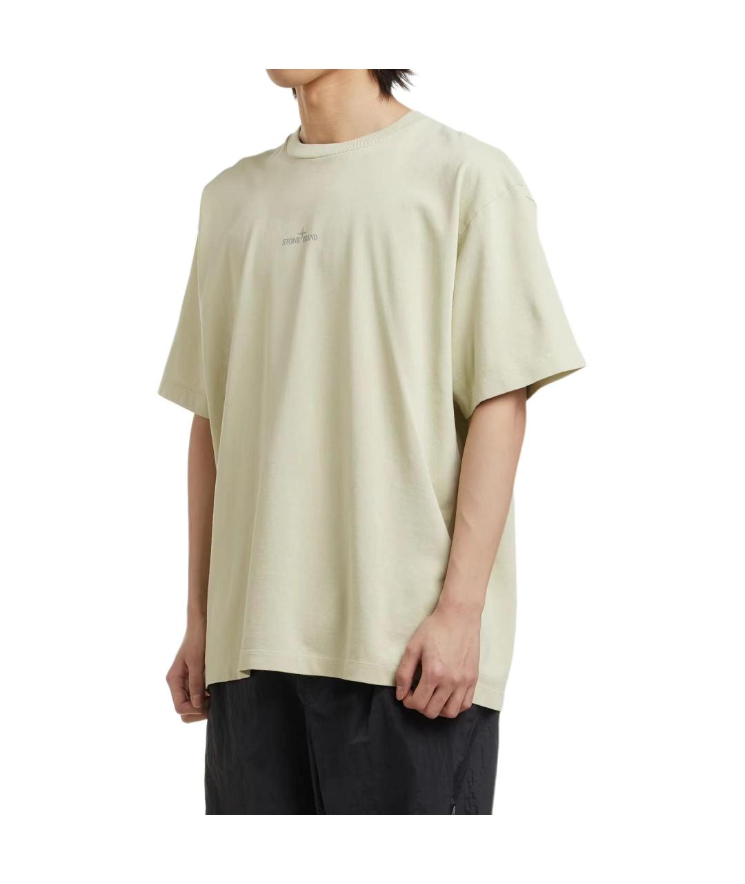 STONE ISLAND Зеленая футболка, фото 4