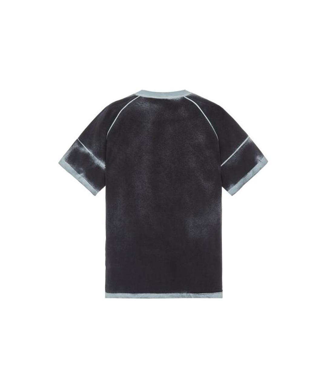 STONE ISLAND Темно-синяя футболка, фото 2