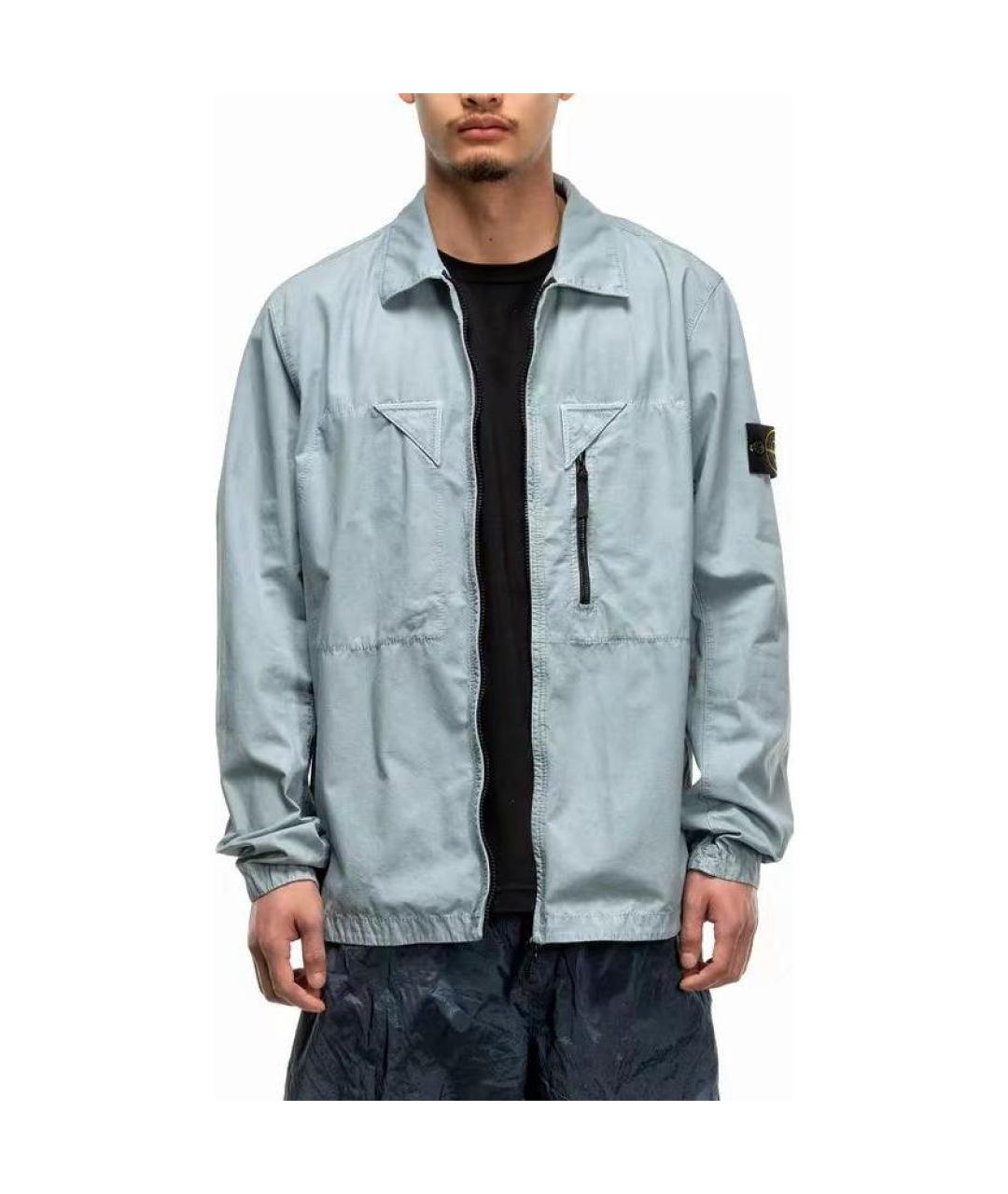 STONE ISLAND Голубая куртка, фото 2