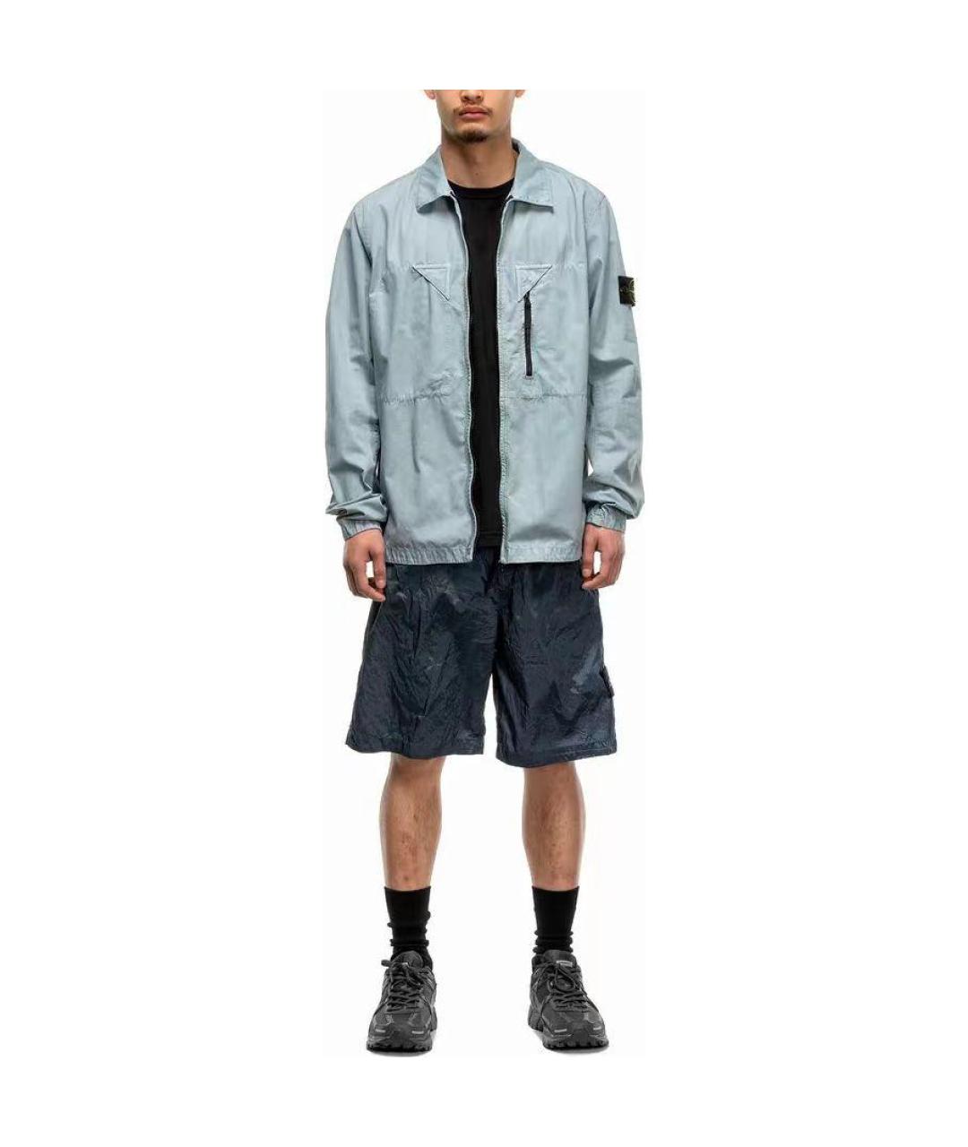 STONE ISLAND Голубая куртка, фото 3