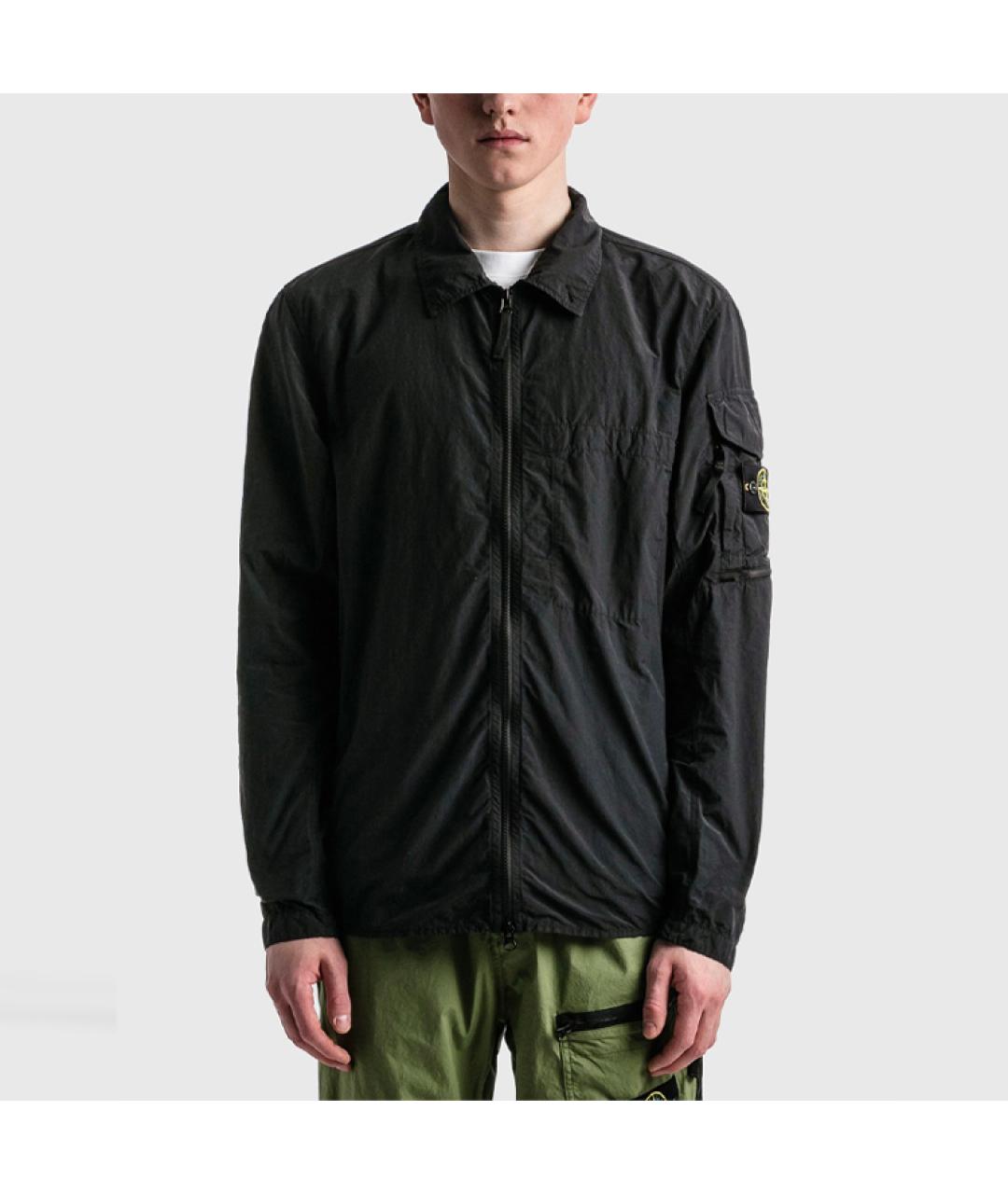 STONE ISLAND Черная куртка, фото 4