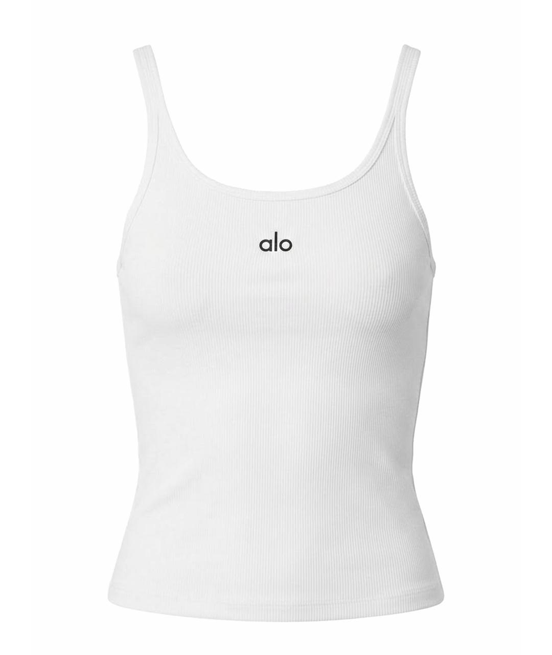 ALO YOGA Белая майка, фото 1