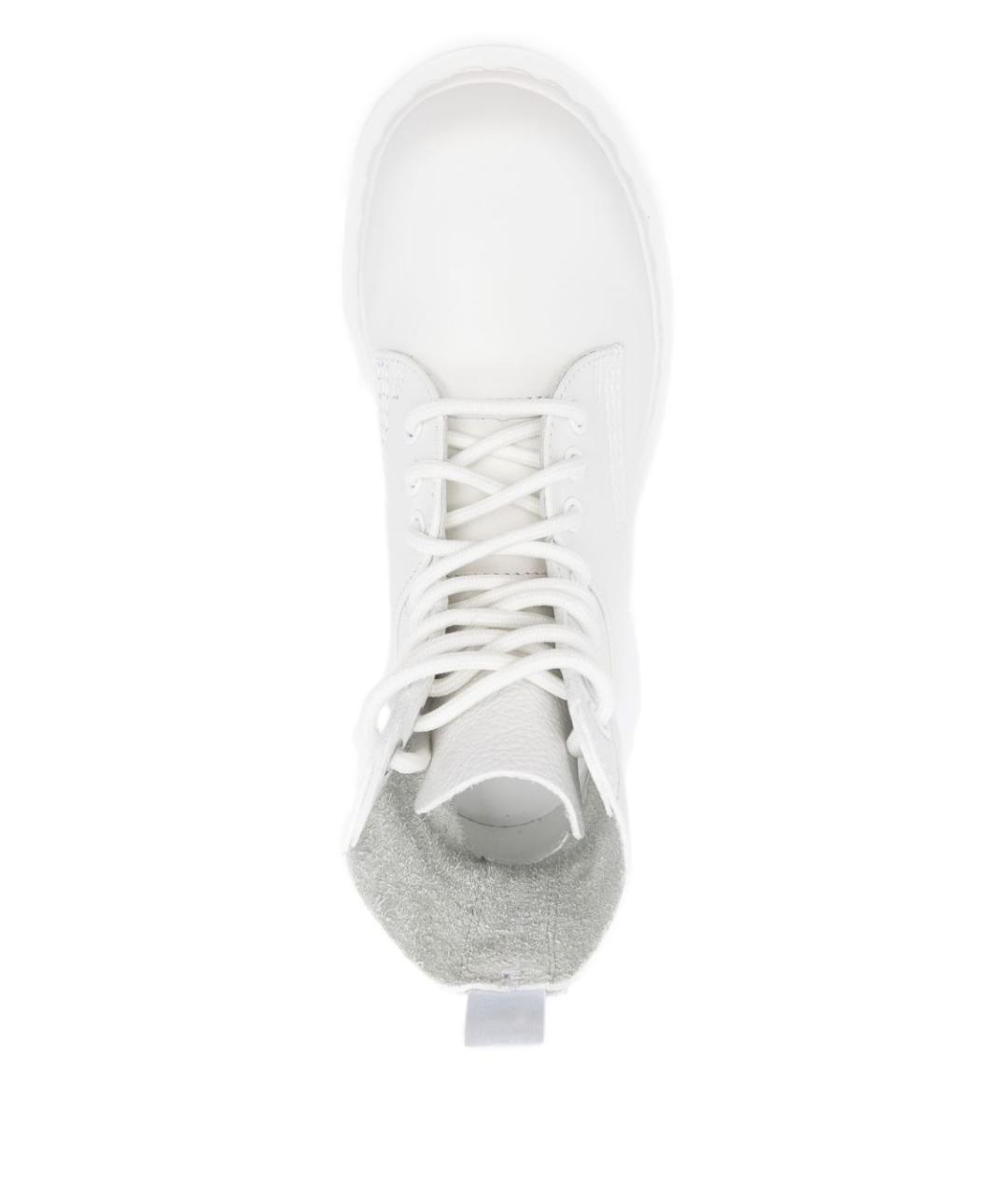 MM6 MAISON MARGIELA Белые кожаные ботинки, фото 4