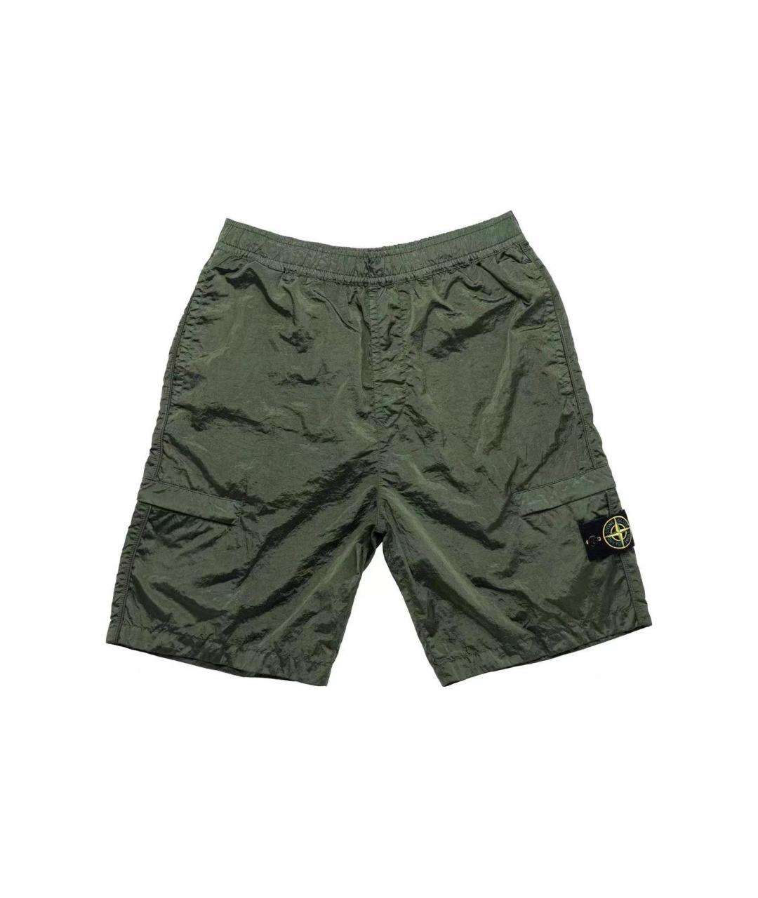 STONE ISLAND Зеленые шорты, фото 1