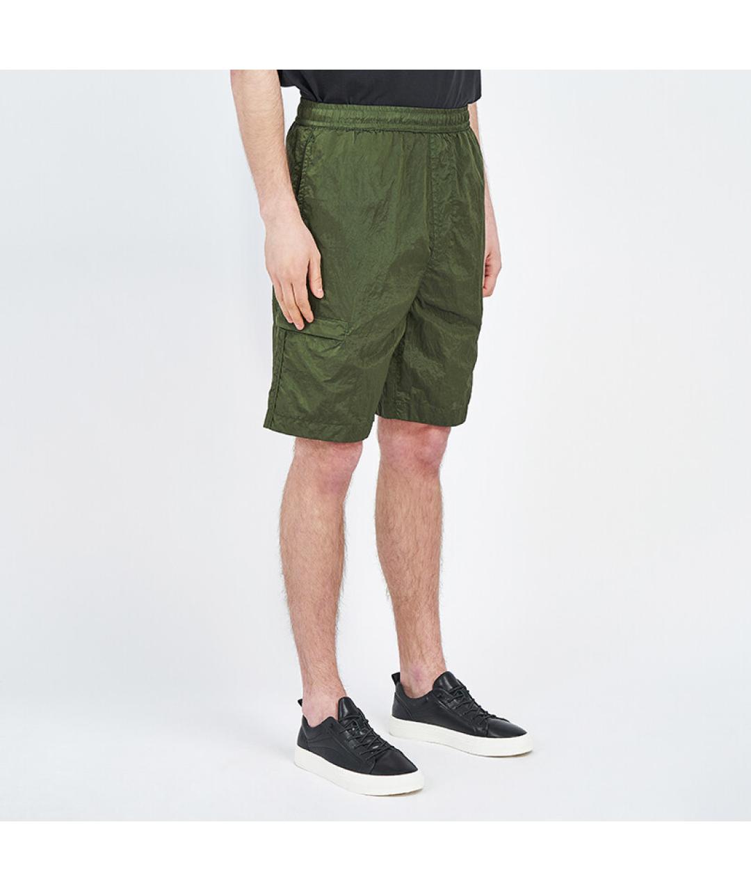 STONE ISLAND Зеленые шорты, фото 6