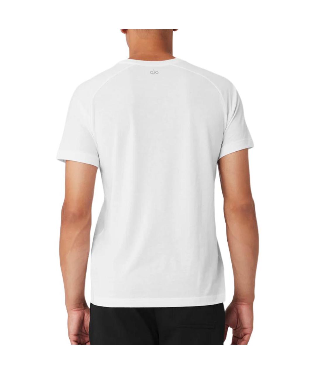 ALO YOGA Белая футболка, фото 3