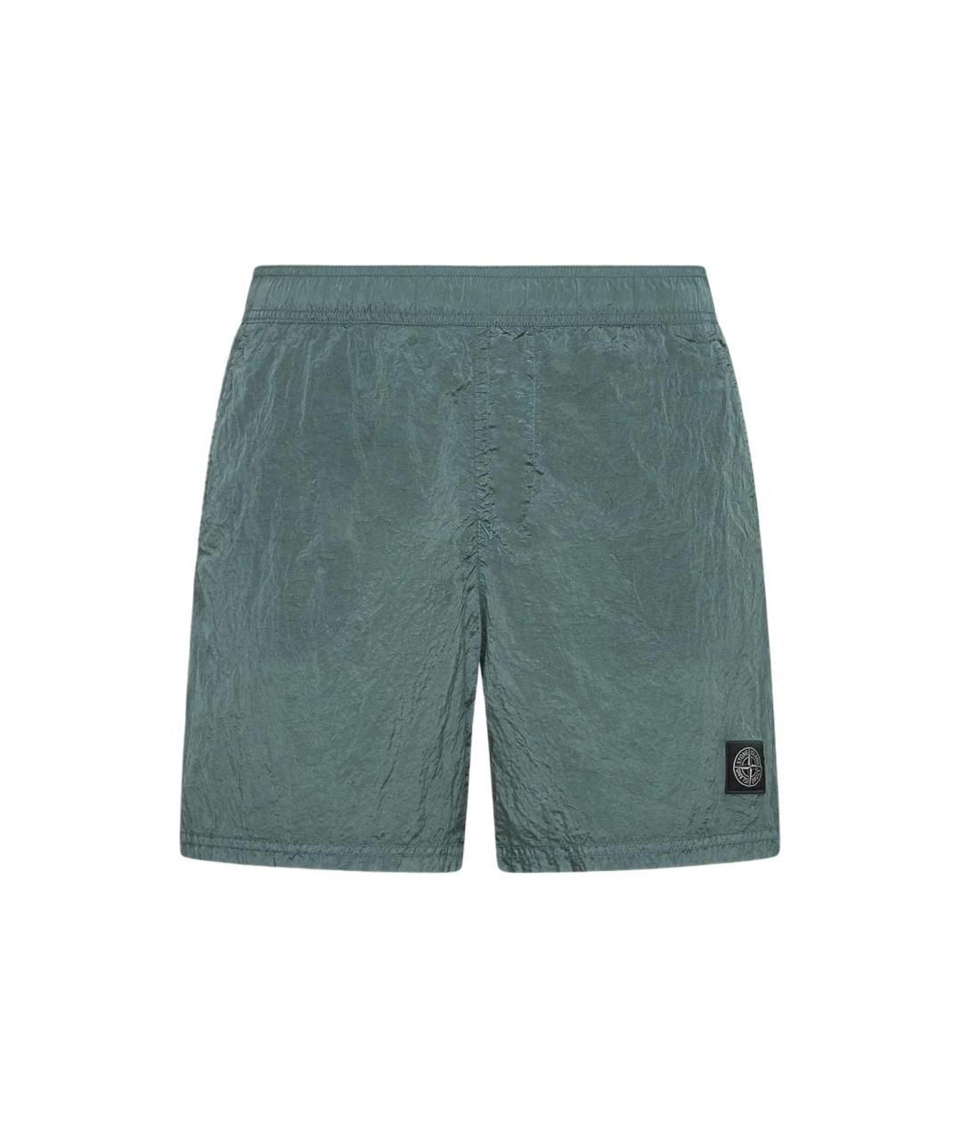 STONE ISLAND Зеленые шорты, фото 1