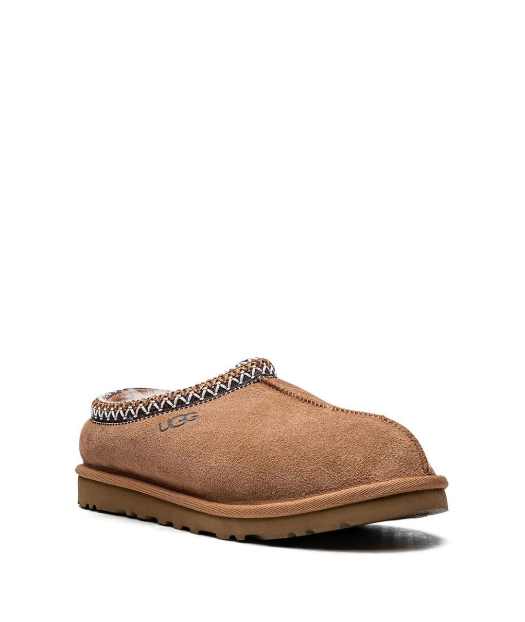 UGG AUSTRALIA Бежевые замшевые шлепанцы, фото 3