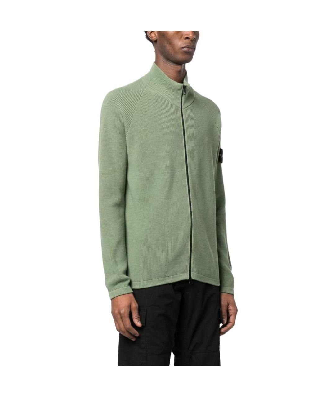 STONE ISLAND Зеленый джемпер / свитер, фото 3