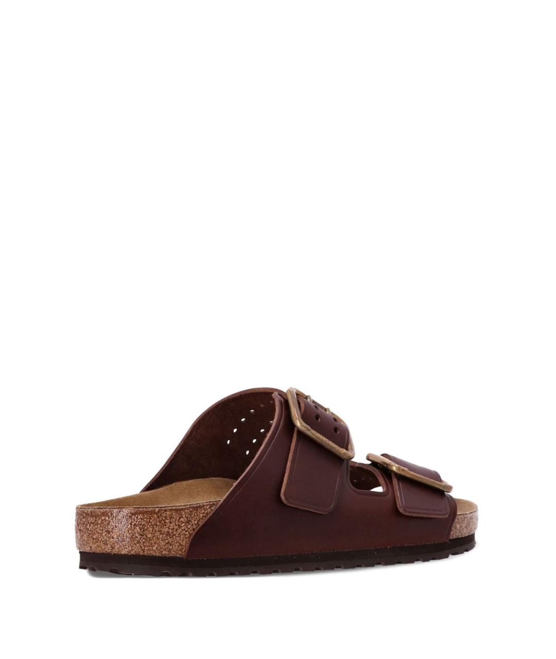 BIRKENSTOCK Бордовые кожаные сандалии, фото 4